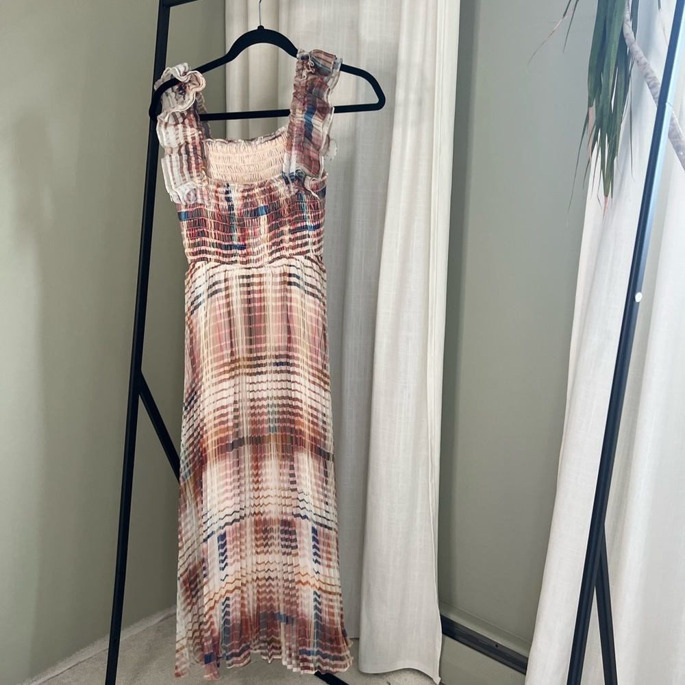 ANTHROPOLOGIE PLAID RUFFLE DRESS - Picture 4 of 5